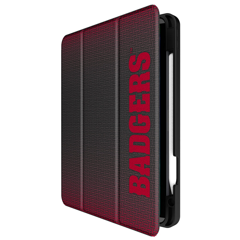 University of Wisconsin Badgers Linen iPad Tablet Case for Apple iPad Front.Jpg