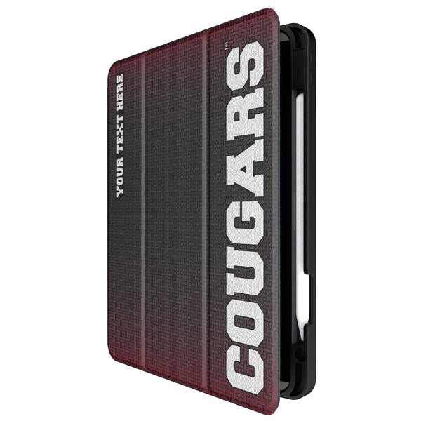 Washington State University Cougars Personalized Linen iPad Tablet Case for Apple iPad Front.Jpg