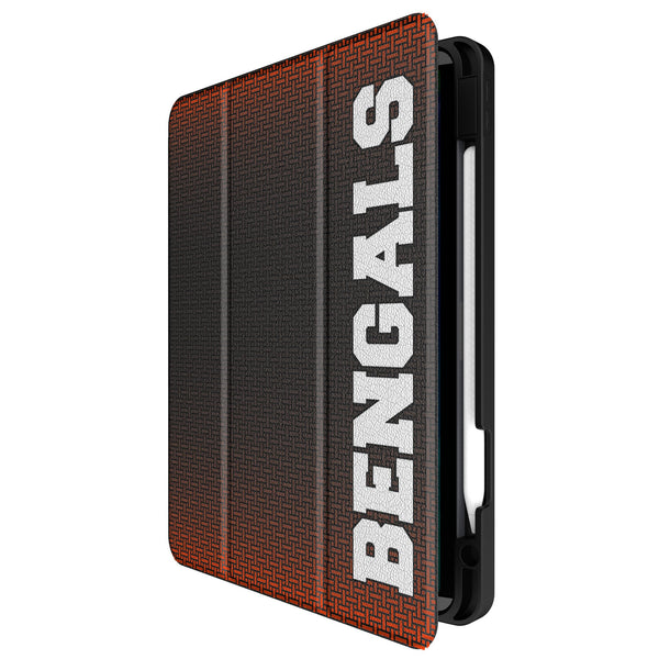 Cincinnati Bengals Historic Collection Linen iPad Tablet Case Front.Jpg