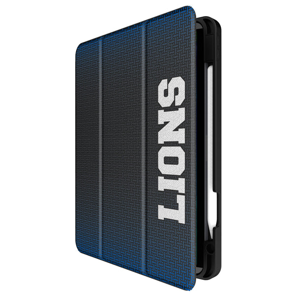 Detroit Lions Retro Linen iPad Tablet Case for Apple iPad Front.Jpg