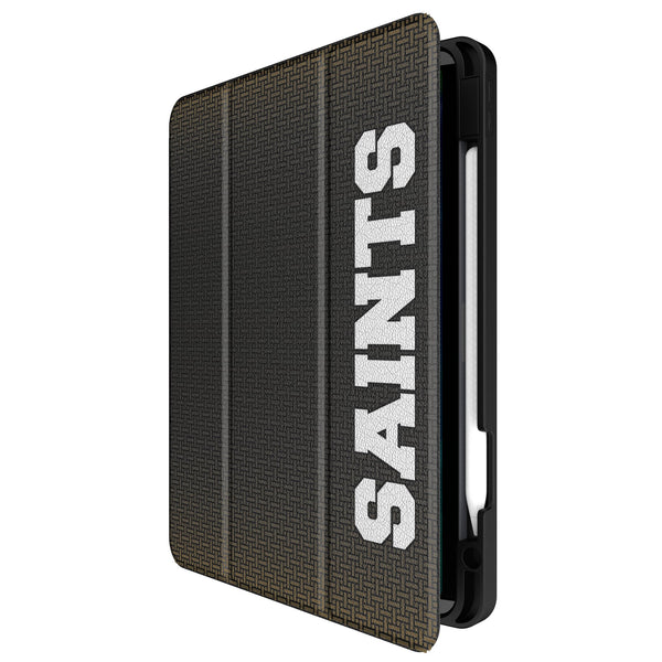 New Orleans Saints Historic Collection Linen iPad Tablet Case for Apple iPad Front.Jpg