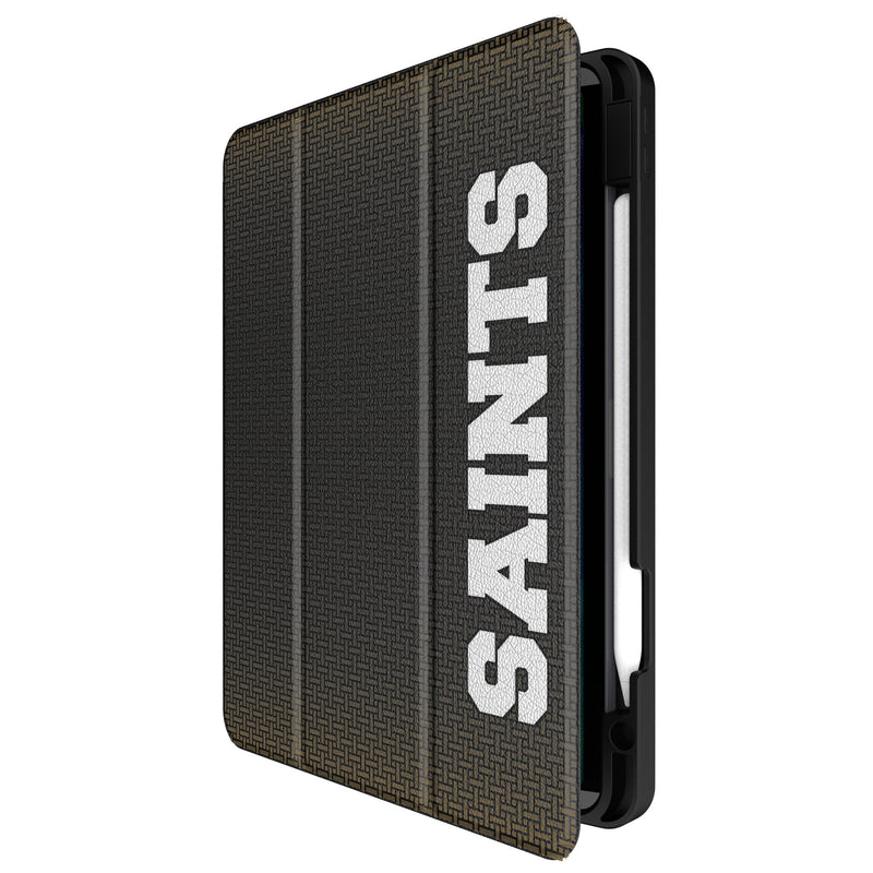 New Orleans Saints Historic Collection Linen iPad Tablet Case for Apple iPad Front.Jpg