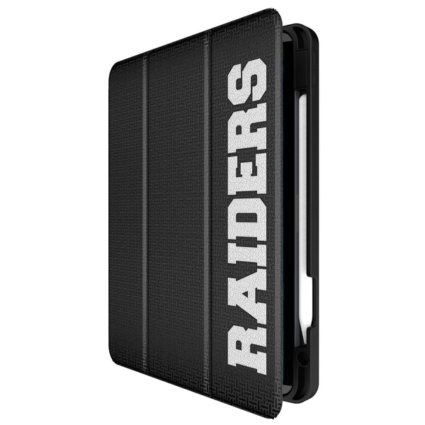 Oakland Raiders 1963 Historic Collection Linen iPad Tablet Case for Apple iPad Front.Jpg