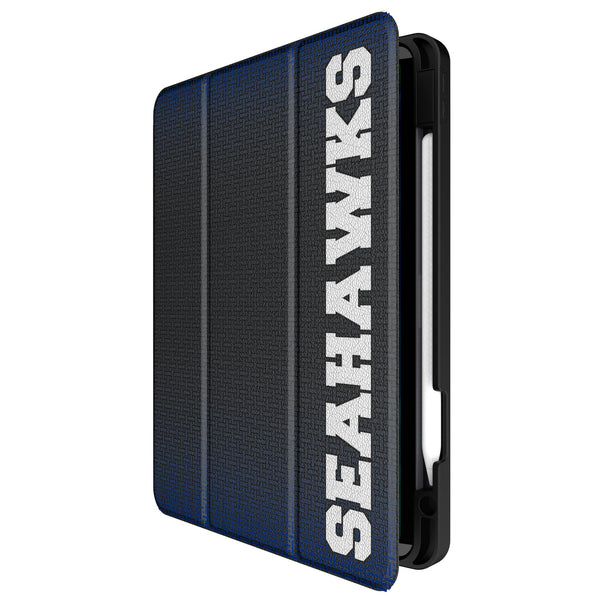Seattle Seahawks Historic Collection Linen iPad Tablet Case for Apple iPad Front.Jpg