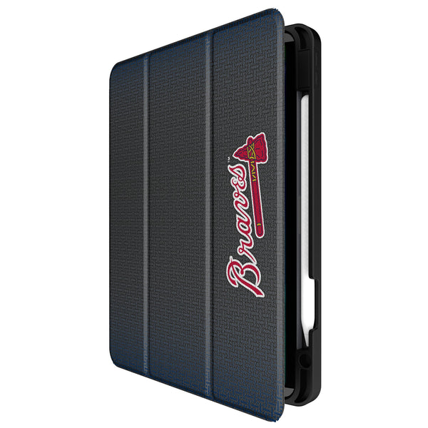 Atlanta Braves Linen iPad Tablet Case for Apple iPad Front.Jpg