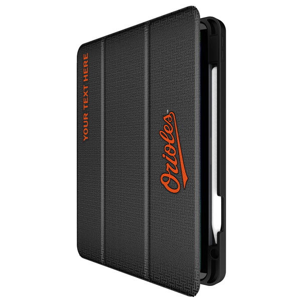 Baltimore Orioles Personalized Linen iPad Tablet Case for Apple iPad Front.Jpg