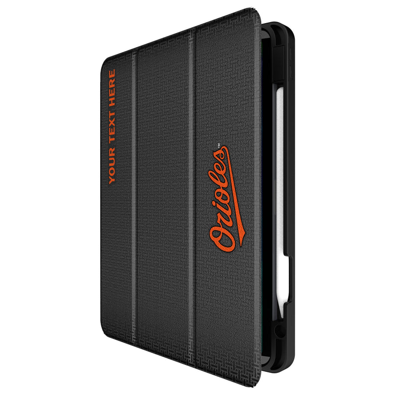 Baltimore Orioles Personalized Linen iPad Tablet Case for Apple iPad Front.Jpg