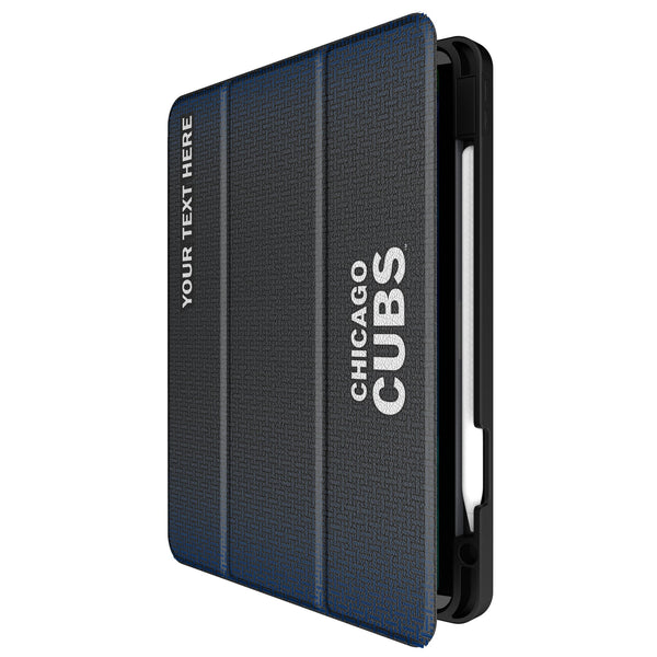 Chicago Cubs Personalized Linen iPad Tablet Case for Apple iPad Front.Jpg