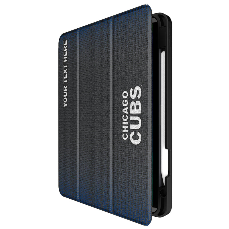 Chicago Cubs Personalized Linen iPad Tablet Case for Apple iPad Front.Jpg