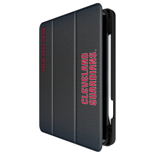 Cleveland Guardians Personalized Linen iPad Tablet Case for Apple iPad Front.Jpg