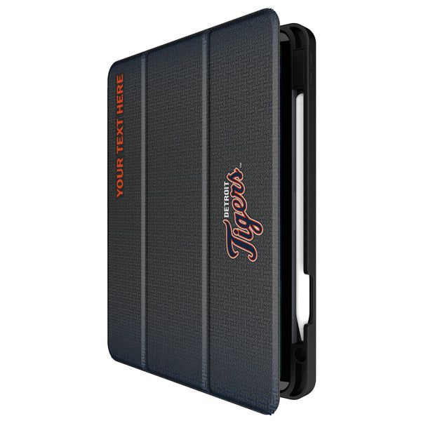 Detroit Tigers Personalized Linen iPad Tablet Case for Apple iPad Front.Jpg