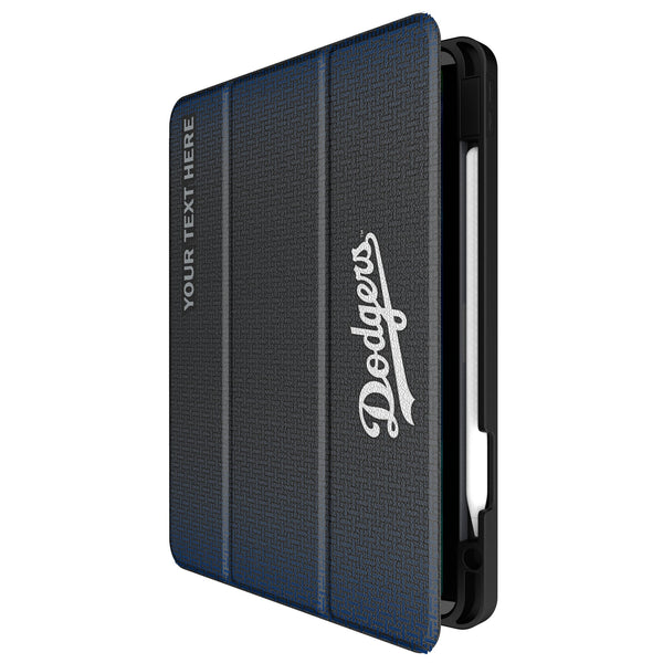 LA Dodgers Personalized Linen iPad Tablet Case for Apple iPad Front.Jpg