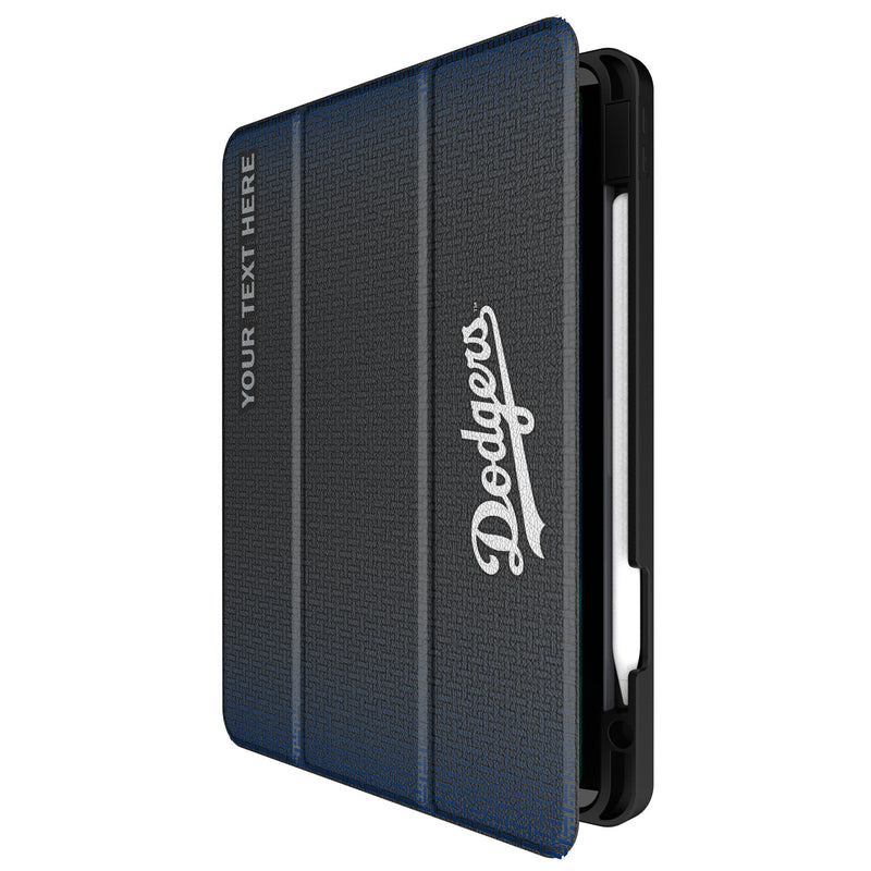 LA Dodgers Personalized Linen iPad Tablet Case for Apple iPad Front.Jpg