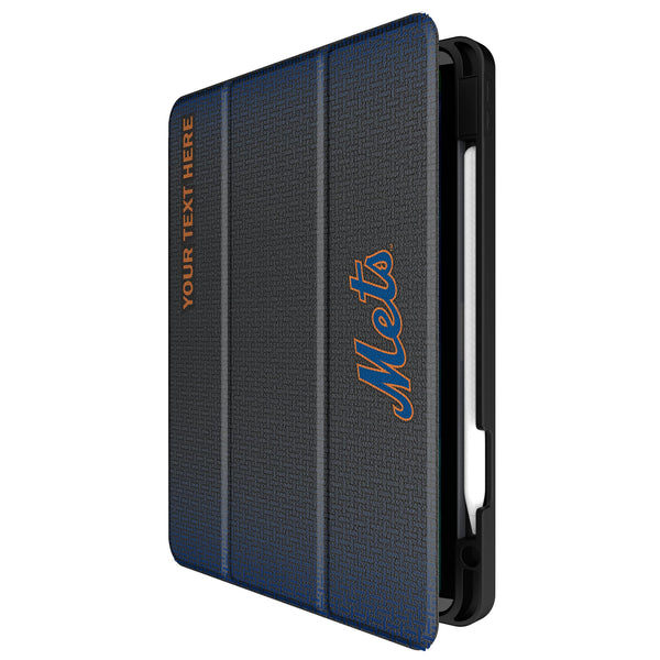 New York Mets Personalized Linen iPad Tablet Case for Apple iPad Front.Jpg