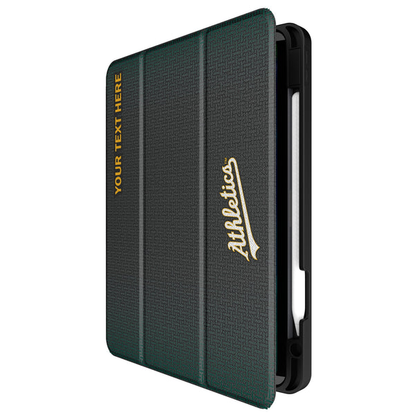 Oakland Athletics Personalized Linen iPad Tablet Case for Apple iPad Front.Jpg