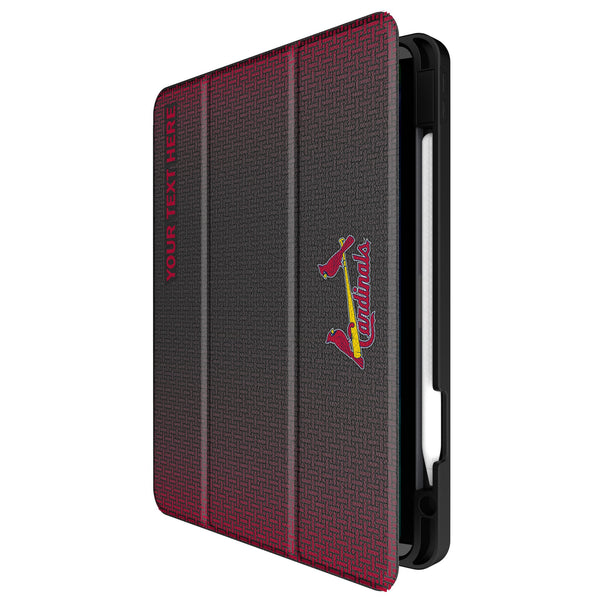 St Louis Cardinals Personalized Linen iPad Tablet Case for Apple iPad Front.Jpg