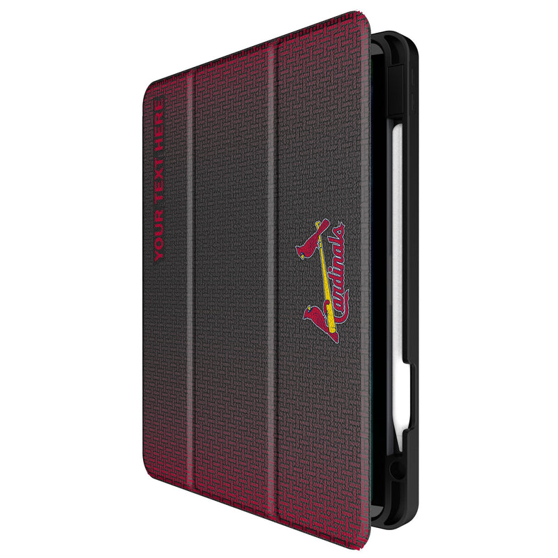 St Louis Cardinals Personalized Linen iPad Tablet Case for Apple iPad Front.Jpg