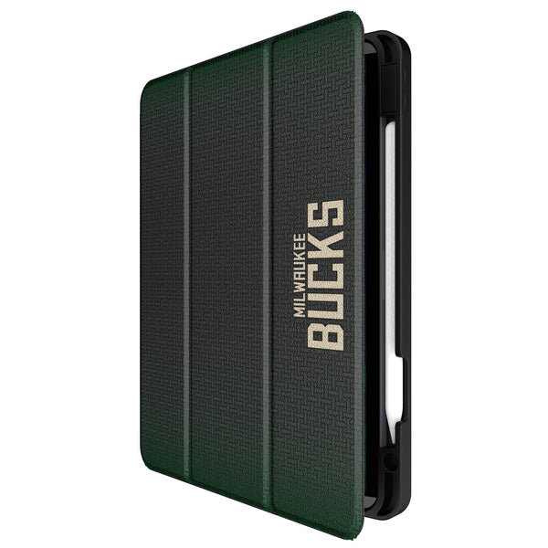 Milwaukee Bucks Linen iPad Tablet Case for Apple iPad Front.Jpg