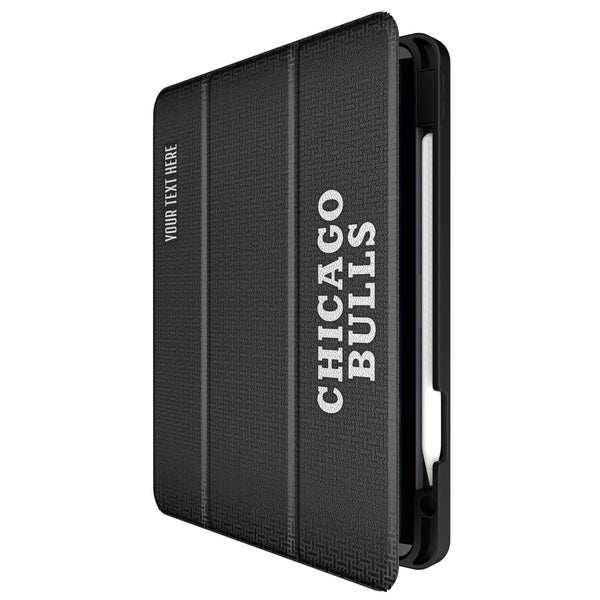 Chicago Bulls Personalized Linen iPad Tablet Case for Apple iPad Front.Jpg