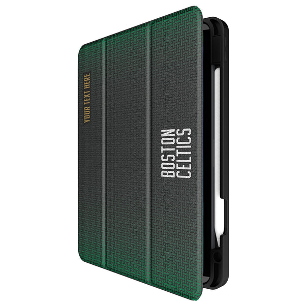 Boston Celtics Personalized Linen iPad Tablet Case for Apple iPad Front.Jpg