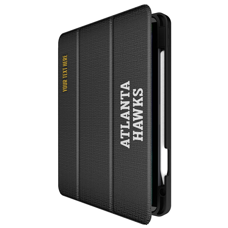 Atlanta Hawks Personalized Linen iPad Tablet Case for Apple iPad Front.Jpg