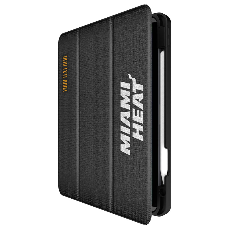 Miami Heat Personalized Linen iPad Tablet Case for Apple iPad Front.Jpg