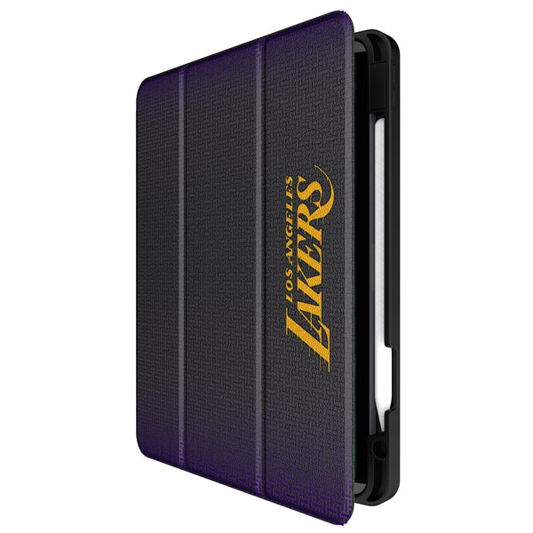 Los Angeles Lakers Linen iPad Tablet Case for Apple iPad Front.Jpg