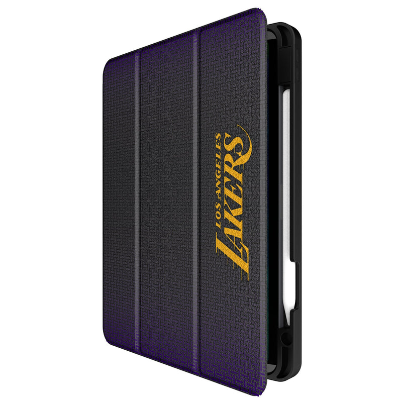 Los Angeles Lakers Linen iPad Tablet Case for Apple iPad Front.Jpg
