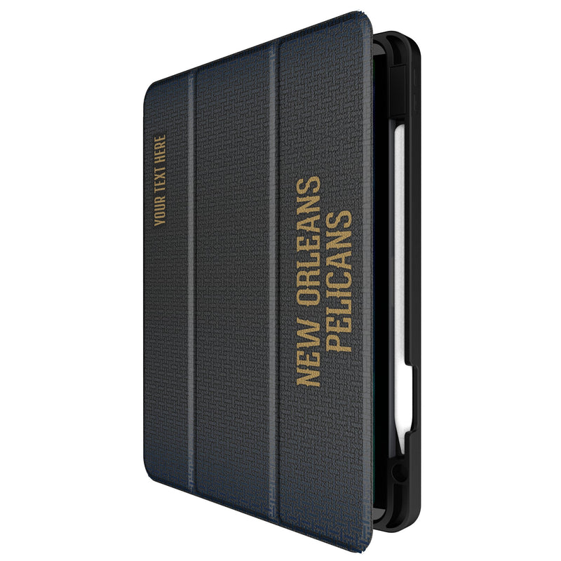 New Orleans Pelicans Personalized Linen iPad Tablet Case for Apple iPad Front.Jpg