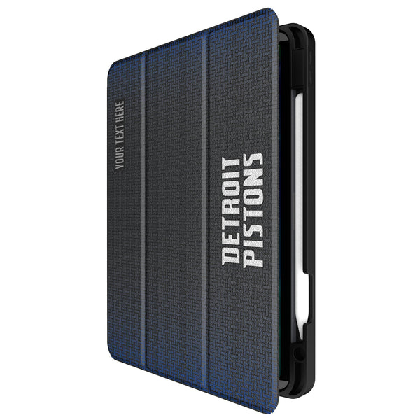 Detroit Pistons Personalized Linen iPad Tablet Case for Apple iPad Front.Jpg