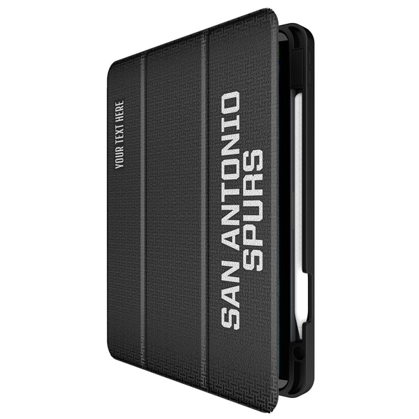 San Antonio Spurs Personalized Linen iPad Tablet Case for Apple iPad Front.Jpg