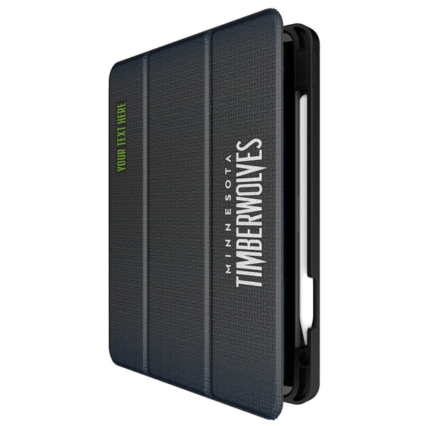 Minnesota Timberwolves Personalized Linen iPad Tablet Case for Apple iPad Front.Jpg