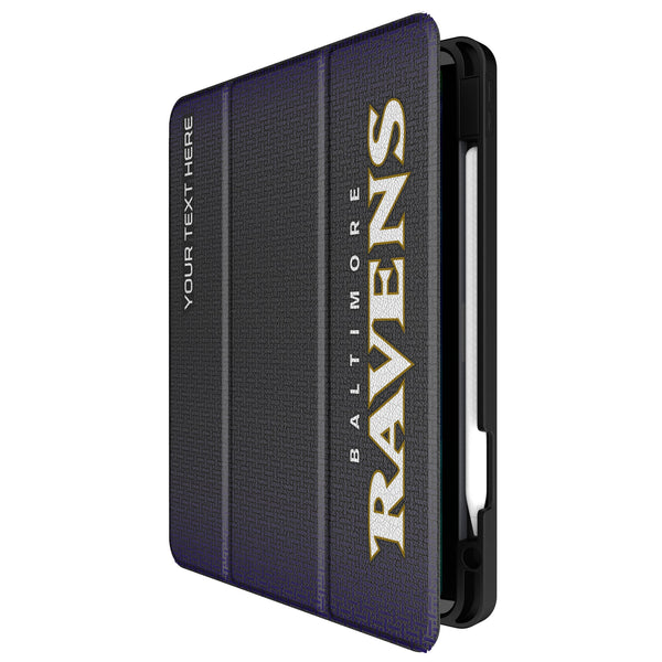 Baltimore Ravens Personalized Linen iPad Tablet Case for Apple iPad Front.Jpg