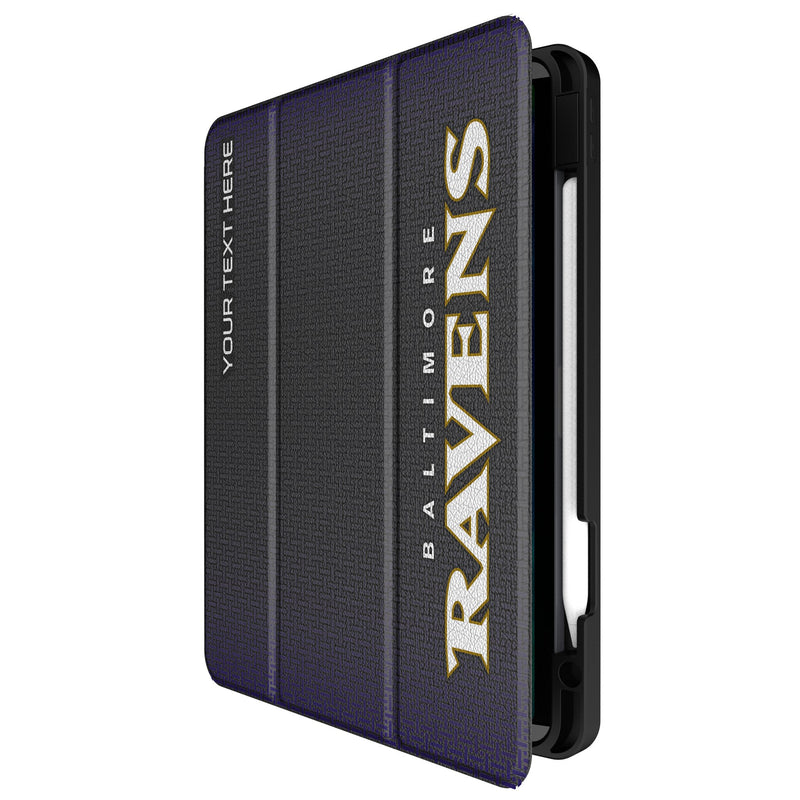 Baltimore Ravens Personalized Linen iPad Tablet Case for Apple iPad Front.Jpg