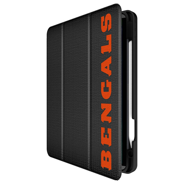 Cincinnati Bengals Linen iPad Tablet Case for Apple iPad Front.Jpg