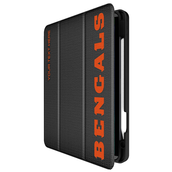 Cincinnati Bengals Personalized Linen iPad Tablet Case for Apple iPad Front.Jpg