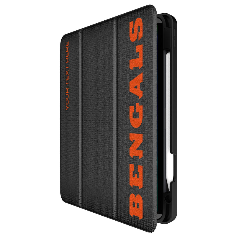 Cincinnati Bengals Personalized Linen iPad Tablet Case for Apple iPad Front.Jpg