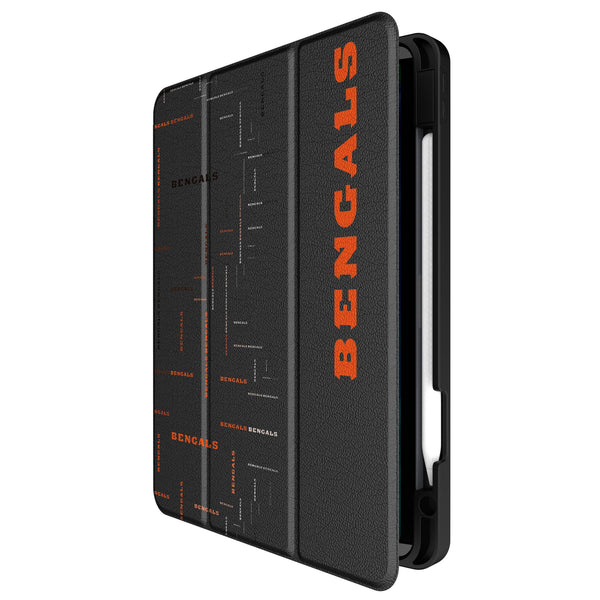 Cincinnati Bengals Quadtile iPad Tablet Case for Apple iPad Front.Jpg