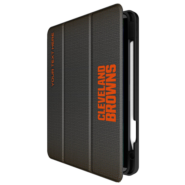 Cleveland Browns Personalized Linen iPad Tablet Case for Apple iPad Front.Jpg