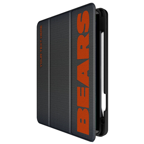 Chicago Bears Personalized Linen iPad Tablet Case for Apple iPad Front.Jpg