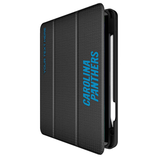 Carolina Panthers Personalized Linen iPad Tablet Case for Apple iPad Front.Jpg