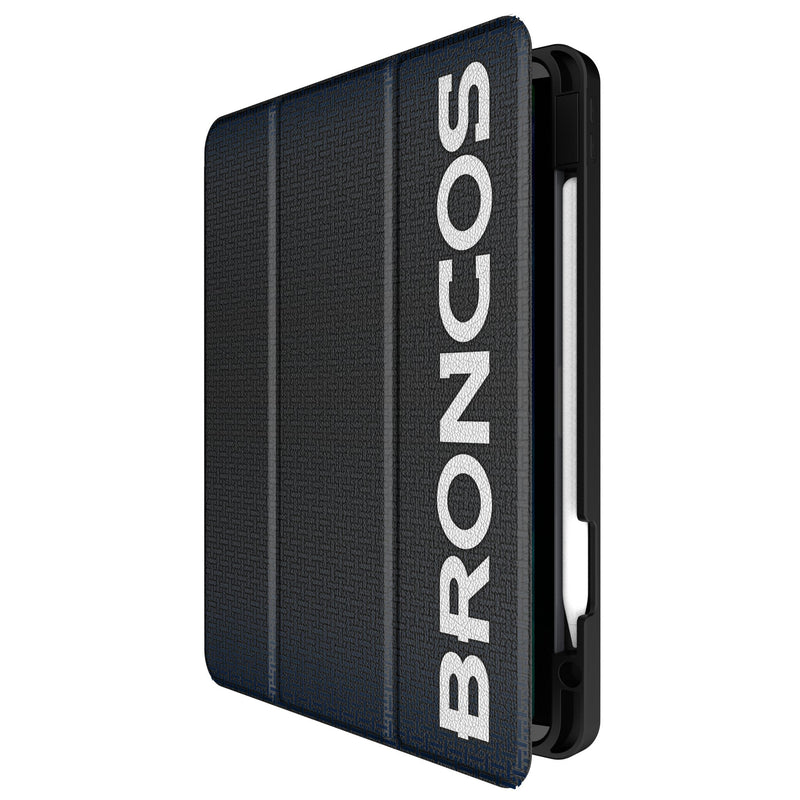 Denver Broncos Linen iPad Tablet Case for Apple iPad Front.Jpg
