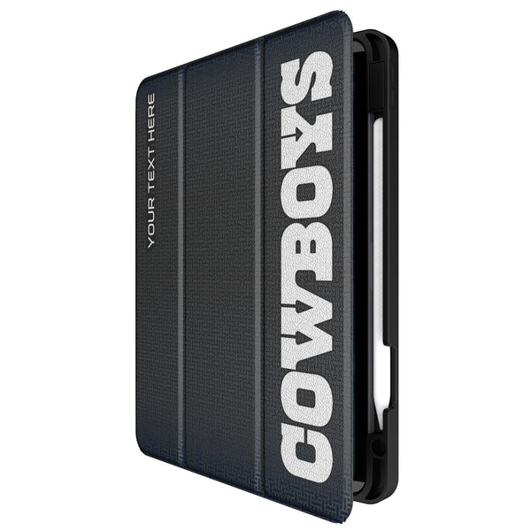 Dallas Cowboys Personalized Linen iPad Tablet Case for Apple iPad Front.Jpg