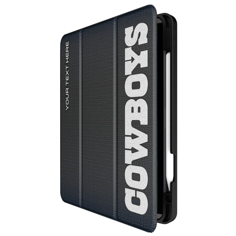 Dallas Cowboys Personalized Linen iPad Tablet Case for Apple iPad Front.Jpg