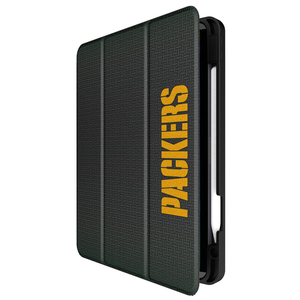 Green Bay Packers Linen iPad Tablet Case Front.Jpg