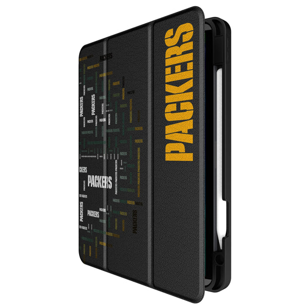 Green Bay Packers Quadtile iPad Tablet Case Front.Jpg