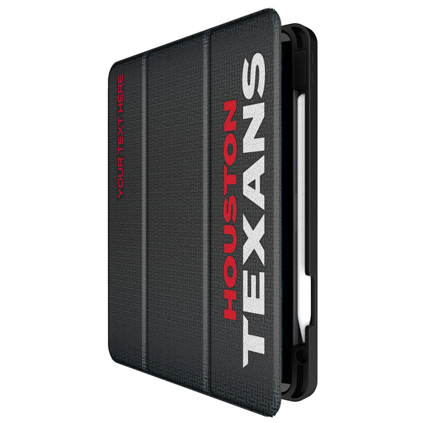 Houston Texans Personalized Linen iPad Tablet Case for Apple iPad Front.Jpg