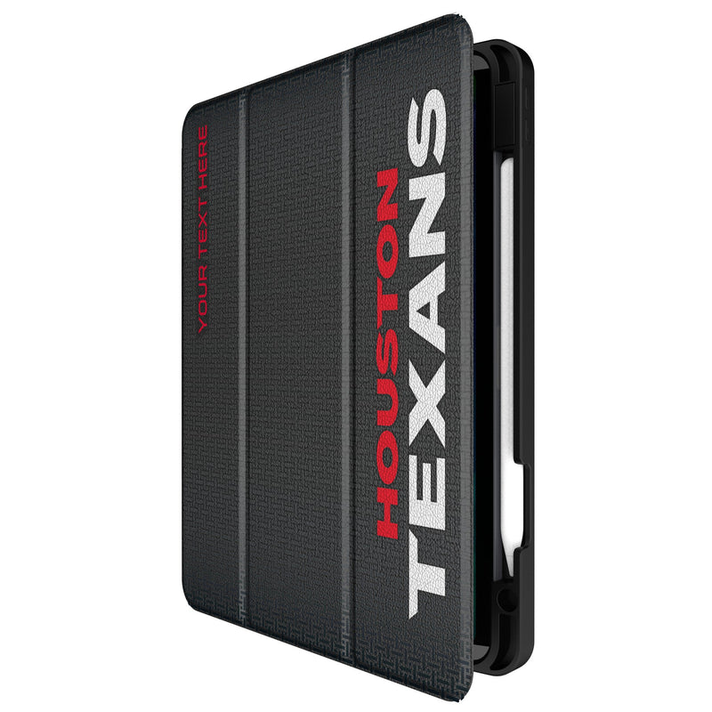 Houston Texans Personalized Linen iPad Tablet Case for Apple iPad Front.Jpg