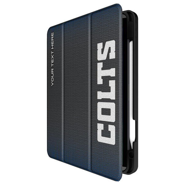 Indianapolis Colts Personalized Linen iPad Tablet Case for Apple iPad Front.Jpg