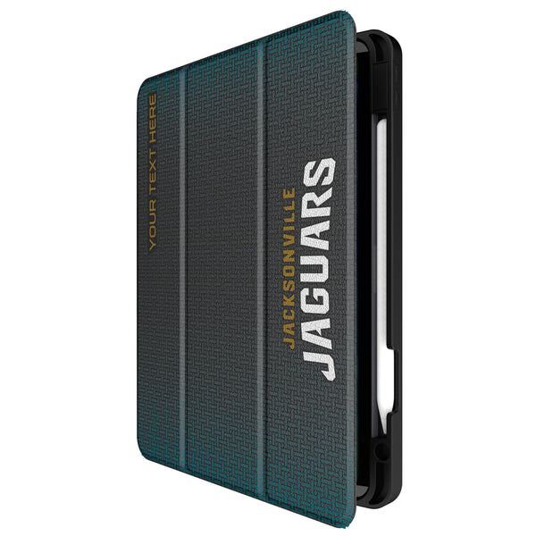 Jacksonville Jaguars Personalized Linen iPad Tablet Case for Apple iPad Front.Jpg